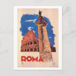 Vintage Reise Italien, Rom - Postkarte
