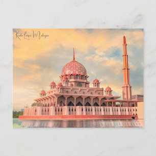 Vintage Reise Kuala Lumpur Malaysia Wolkenkratzer Postkarte