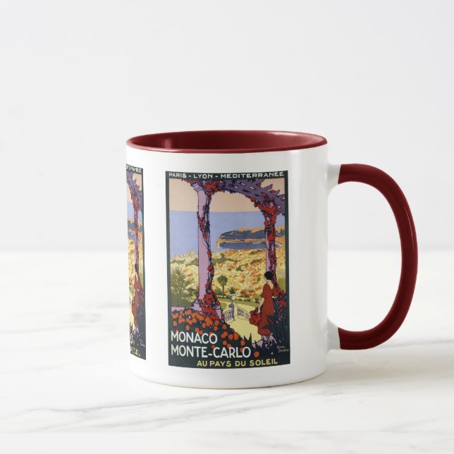 Vintage Reise - Monaco Monte Carlo Tasse (Rechts)