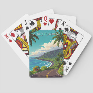 Vintage Reise nach Hana Maui Hawaii Reise Spielkarten