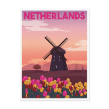Vintage Reise Niederlande Holland Retro