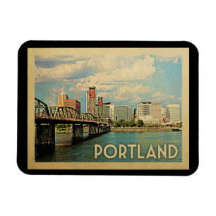 Vintage Reise Portlands Oregon Magnet