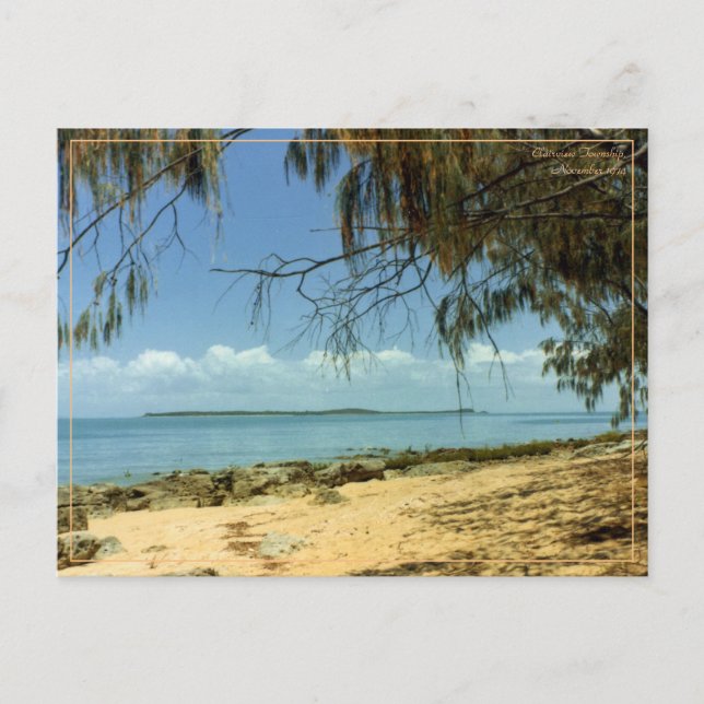 Vintage Reise Postkarte 1970er Strand Foto (Vorderseite)