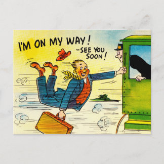 Vintage Reise-Postkarten-Kunst - "sehen Sie Sie Postkarte