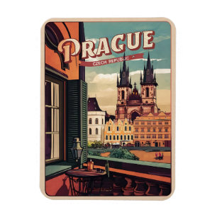 Vintage Reise prague tschechische Republik Geschen Magnet