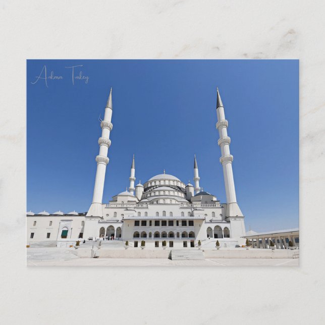 Vintage Reise Stadt Ankara Türkei Urlaub Retro Postkarte (Vorderseite)