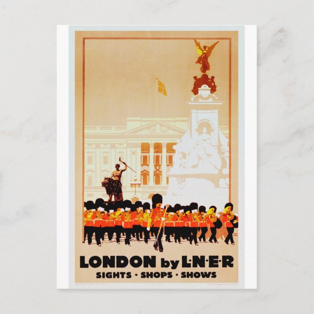 Vintage Reise-stationäre Sets Postkarte (Vorderseite)