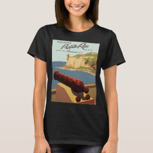Vintage-Reisekunst, Entdecken Sie Puerto Rico! T-Shirt
