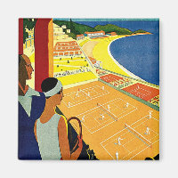 Vintage Reisen, Tennis, Sport, Monte Carlo Monaco
