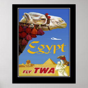 Vintage-Reiseplakat Ägypten große Größe Poster