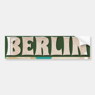 Vintage-Reiseplakat Berlin Autoaufkleber
