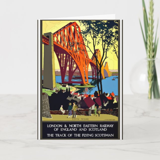 Vintage Reiseplakat - England und Schottland Karte (Vorderseite)
