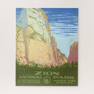 Vintage Reiseplakat für den Zion Nationalpark