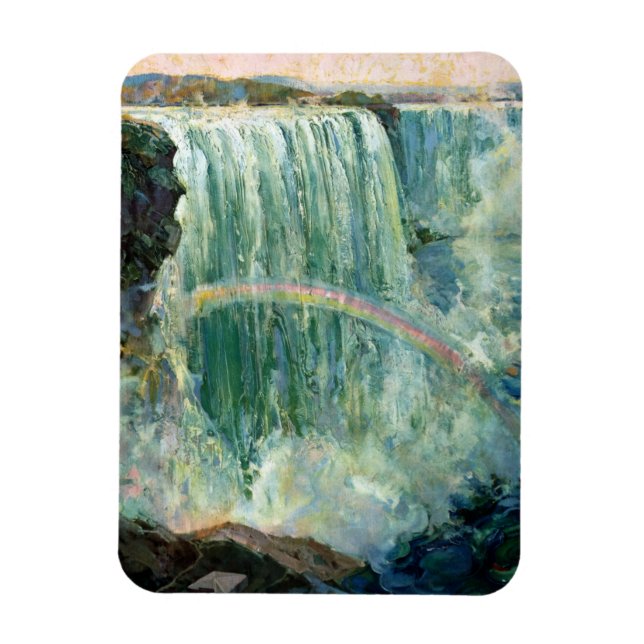 Vintage Reiseplakat für Niagarafälle Magnet (Vertikal)