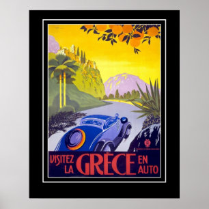 Vintage-Reiseplakat Griechenland große Größe Poster