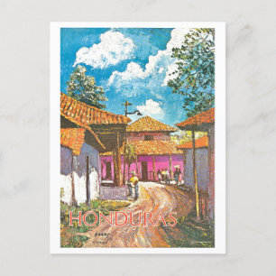 Vintage-Reiseplakat Honduras Postkarte
