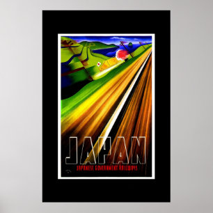 Vintage-Reiseplakat Japan Railways Poster