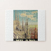 Vintage Reiseplakat Milano milan