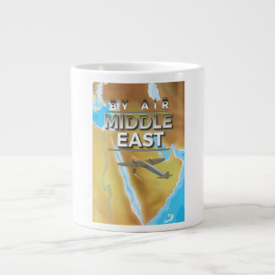 Vintage-Reiseplakat Naher Osten Jumbo-Tasse