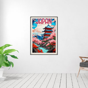 Vintage-Reiseplakat von Japan Poster