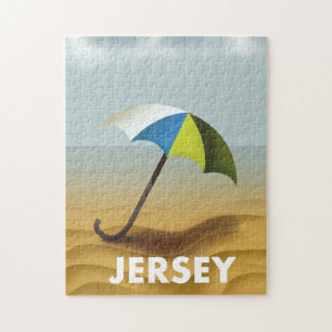 Vintage-Reiseplakat von Jersey.