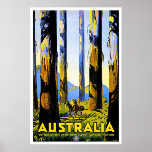 Vintage Reiseposter Au Poster