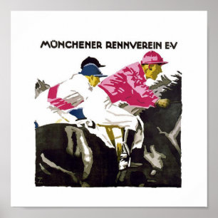 Vintage-Reiseposter Munchener Rennverein E.v Poster