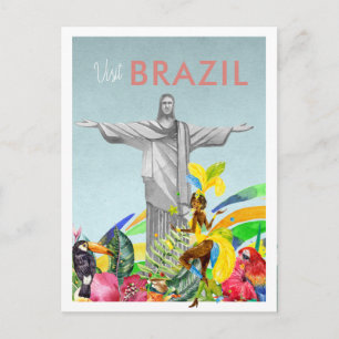 Vintage-Reisepostkarte   Brasilien Postkarte