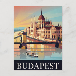 Vintage-Reisepostkarte   BUDAPEST Postkarte