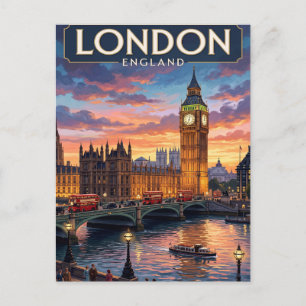 Vintage-Reisepostkarte London Postkarte