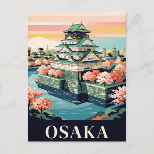 Vintage-Reisepostkarte OSAKA Postkarte