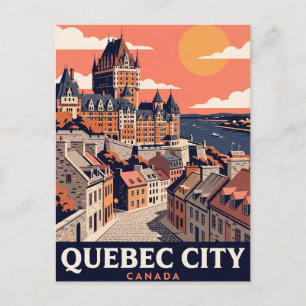 Vintage-Reisepostkarte Quebec City Kanada Postkarte