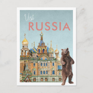 Vintage-Reisepostkarte   Russland Postkarte