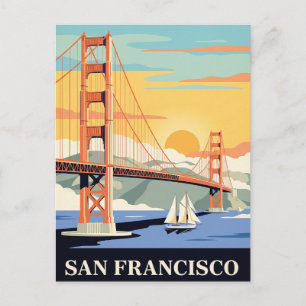Vintage-Reisepostkarte SAN FRANCISCO Postkarte