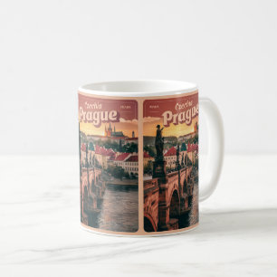 Vintage Reiseprague tschechische Staatsgeschenke,  Kaffeetasse