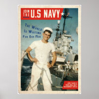 Vintage Rekrutierung der amerikanischen Marine