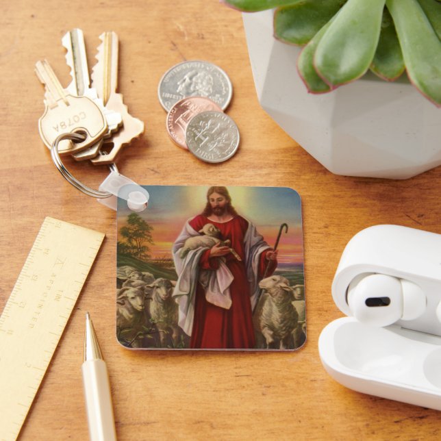 Vintage Religion, Christus, der gute Hirte Schlüsselanhänger (Schreibtisch)