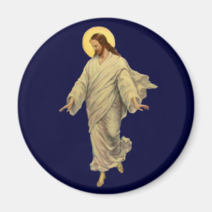 Vintage Religion, Jesus Christus geht auf dem Wass Magnet