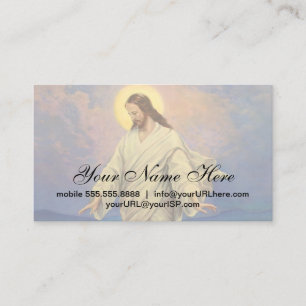 Vintage Religion, Jesus Christus geht auf dem Wass Visitenkarte
