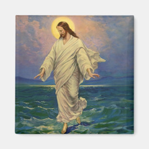 Vintage Religion, Jesus Christus läuft auf dem Was Magnet