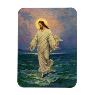 Vintage Religion, Jesus Christus läuft auf dem Was Magnet