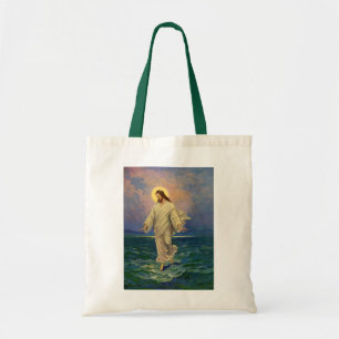 Vintage Religion, Jesus Christus läuft auf dem Was Tragetasche