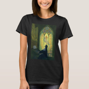 Vintage Religion, Nonne spielt Orgel in der Kirche T-Shirt