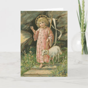 Vintage Religiöse Lord Osterkarte Feiertagskarte