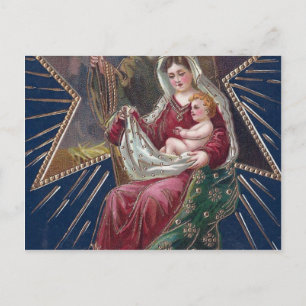 Vintage Religiöse Mary und Baby Jesus Weihnachten