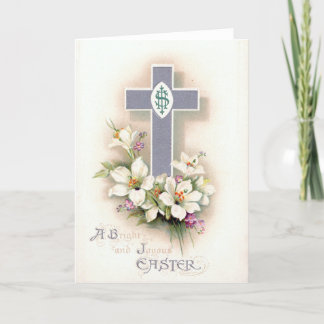 Vintage Religiöse Osterkarte Feiertagskarte