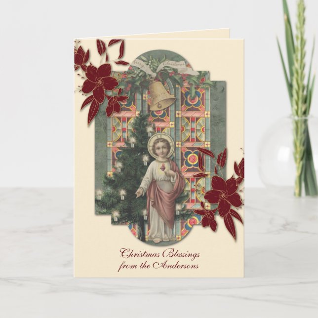 Vintage religiöse Weihnachten Jesus Rosary (Vorderseite)