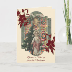 Vintage religiöse Weihnachten Jesus Rosenkranz
