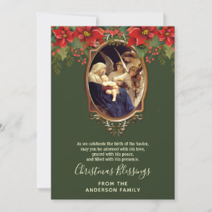 Vintage religiöse Weihnachten Jungfrau Maria Jesus