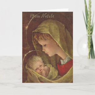 Vintage religiöse Weihnachtskarte Feiertagskarte